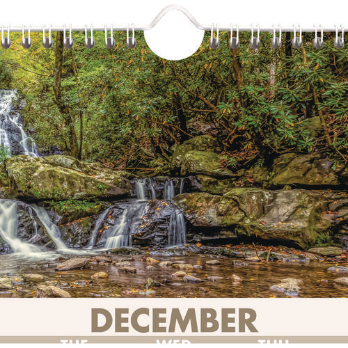 Image of AT-A-GLANCE® Scenic Three-Month Wall Calendar, Landscape Photography, 12 x 27, White Sheets, 14-Month: Dec 2024 to Jan 2026