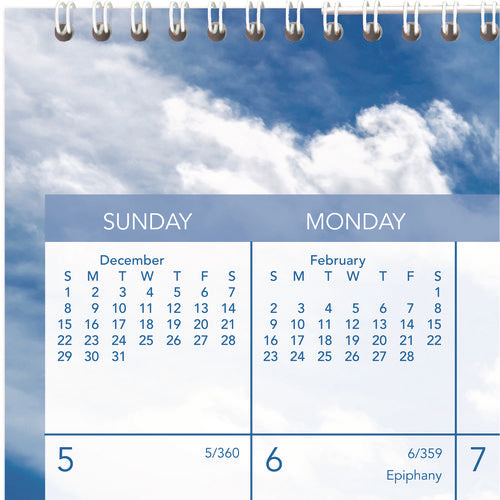 Image of AT-A-GLANCE® Tropical Escape Wall Calendar, Tropical Escape Photography, 15 x 12, Pale Blue/Multicolor Sheets, 12-Month (Jan to Dec): 2025