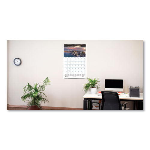 Image of House of Doolittle Earthscapes Recycled Monthly Wall Calendar, Scenic Beauty Photography, 12 x 16.5, White Sheets, 12-Month (Jan-Dec): 2025