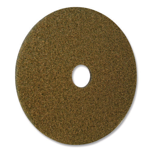 Image of Americo® Black Diamond 1500 Grit Diamond Pad, 20" Diameter, Black/Yellow, 2/Carton