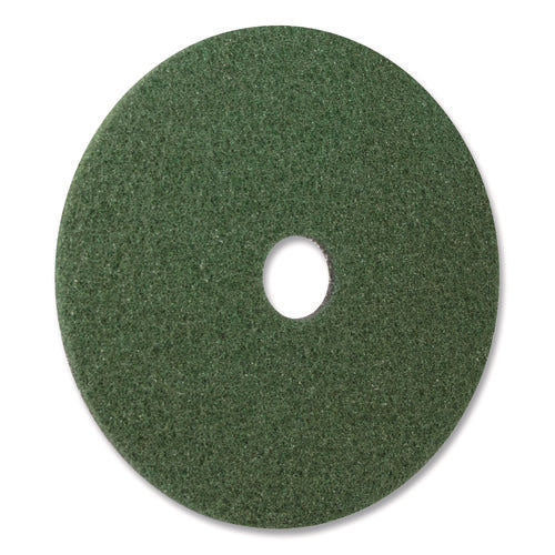 Image of Americo® Black Diamond 3000 Grit Diamond Pad, 28" Diameter, Black/Green, 2/Carton