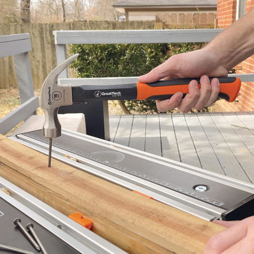 Image of Great Neck® 16 oz Claw Hammer with High-Visibility Orange Fiberglass Handle