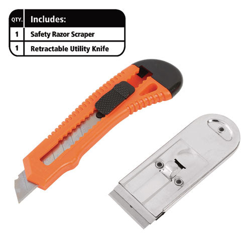 Image of Great Neck® 16-Piece Light-Duty Office Tool Kit, Metal Box, Red