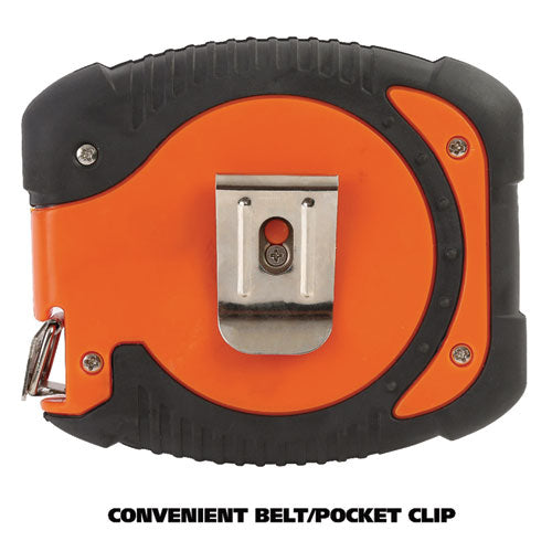 Image of Great Neck® English Rule Measuring Tape, 0.38" x 100 ft, Steel, Yellow