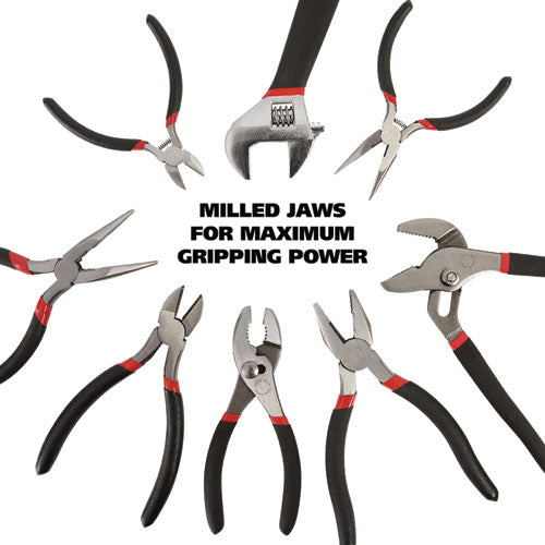 Image of Great Neck® 8-Piece Steel Pliers And Wrench Tool Set