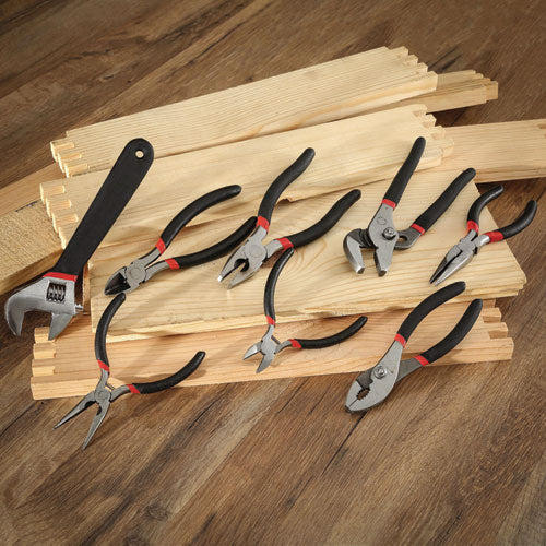 Image of Great Neck® 8-Piece Steel Pliers And Wrench Tool Set