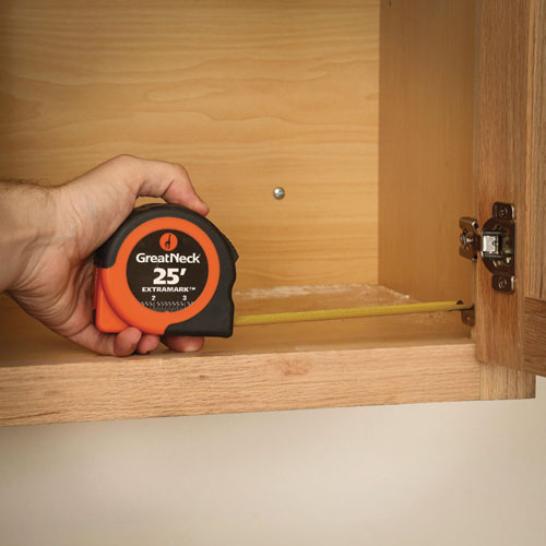 Image of Great Neck® ExtraMark Power Tape, 1" x 25 ft, Steel, Orange/Black