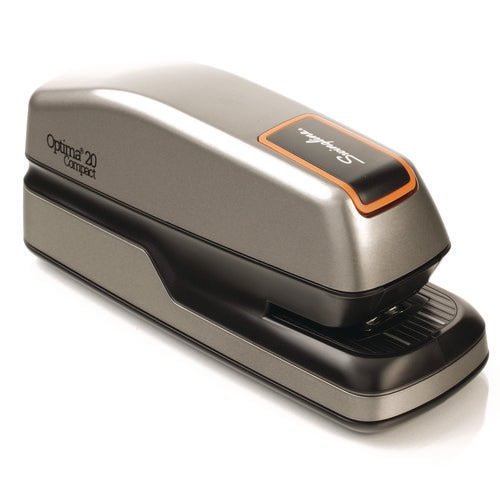 Image of Swingline® Optima Grip Electric Stapler, 20-Sheet Capacity, Black/silver