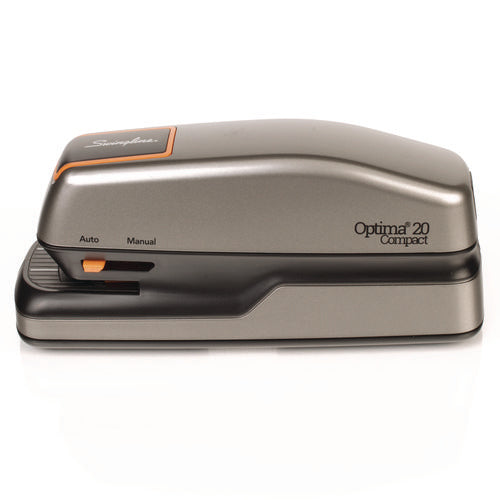 Image of Swingline® Optima Grip Electric Stapler, 20-Sheet Capacity, Black/silver