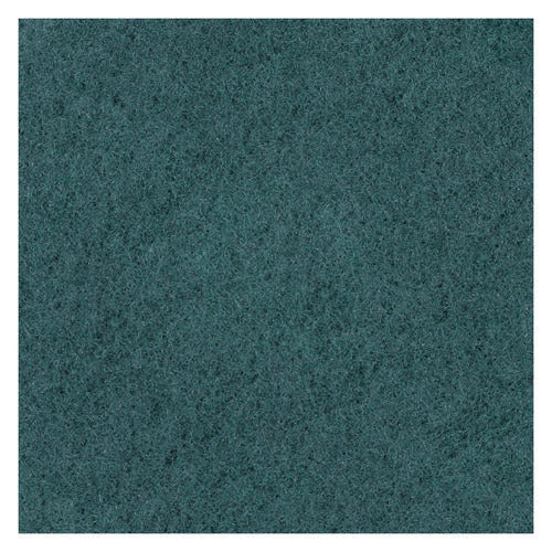 Image of Boardwalk® Heavy-Duty Scrubbing Floor Pads, 13" Diameter, Green, 5/carton