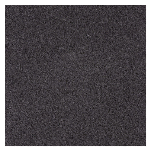 Image of Boardwalk® High Performance Stripping Floor Pads, 19" Diameter, Black, 5/carton