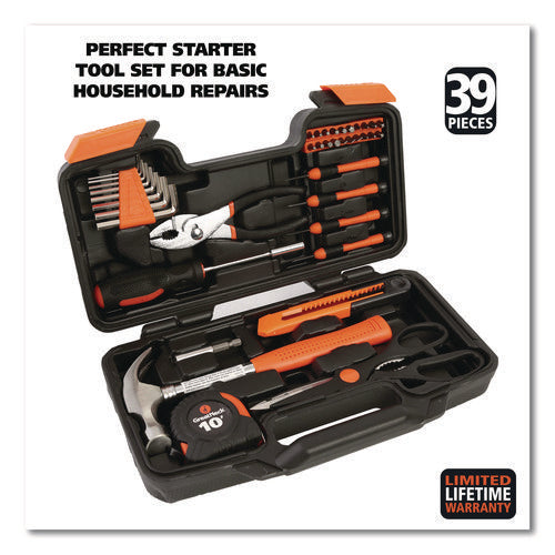Image of Great Neck® Homeowner's 39-Piece Tool Set, 12.38" x 3" x 7.25" Carry Case