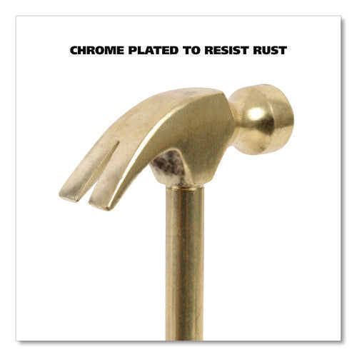 Image of Great Neck® 5-in-1 Carpenter's Hammer with Nesting Handle Containing Four Screwdrivers, 6.5" Long Gold Handle