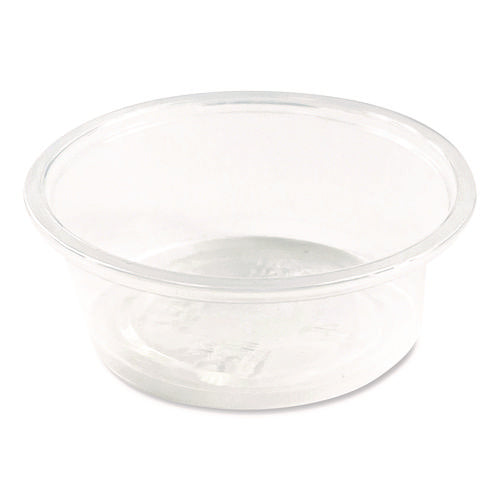 Image of Boardwalk® Souffle/Portion Cups, 1.5 oz, Plastic, Translucent, 2,500/Carton