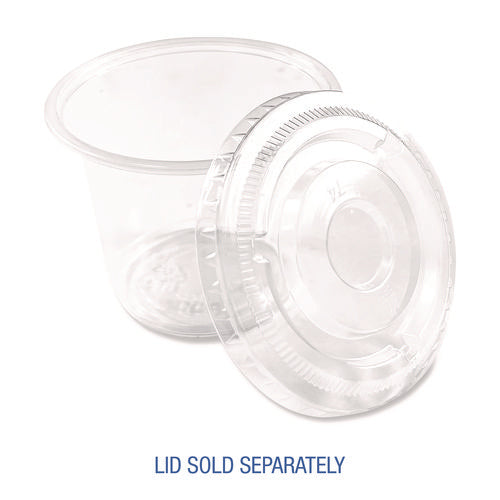 Image of Boardwalk® Souffle/Portion Cups, 5.5 oz, Plastic, Translucent, 2,500/Carton