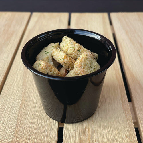 Image of Boardwalk® Souffle/Portion Cups, 5.5 oz, Plastic, Black, 2,500/Carton