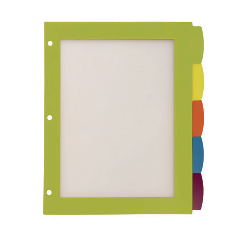 Image of Avery® Big Tab Ultralast Plastic Dividers, 5-Tab, 11 X 8.5, Assorted, 1 Set