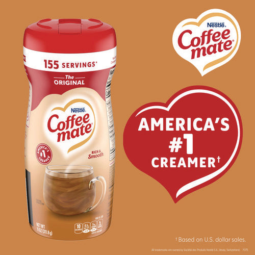 Image of Coffee mate® Non-Dairy Powdered Creamer, Original, 11 Oz Canister, 12/carton