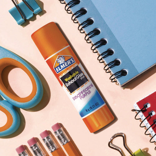Image of Elmer's® DISAPPEARING PURPLE SCHOOL GLUE STICK, 0.21 OZ, DRIES CLEAR, 8/PACK