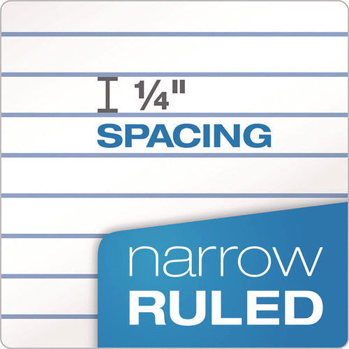 Image of Ampad® Perforated Writing Pads, Narrow Rule, 50 White 8.5 X 11.75 Sheets, Dozen