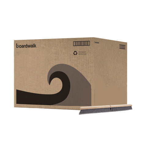 Image of Boardwalk® Floor Brush Head, 3" Gray Flagged Polypropylene Bristles, 36" Brush