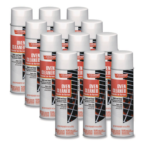 Image of Chase Products Champion Sprayon Oven Cleaner, 18 Oz Aerosol Spray, 12/carton