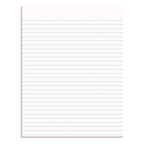 Image of Ampad® Glue Top Pads, Wide/legal Rule, 50 White 8.5 X 11 Sheets, Dozen