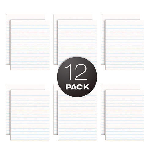 Image of Ampad® Glue Top Pads, Wide/legal Rule, 50 White 8.5 X 11 Sheets, Dozen