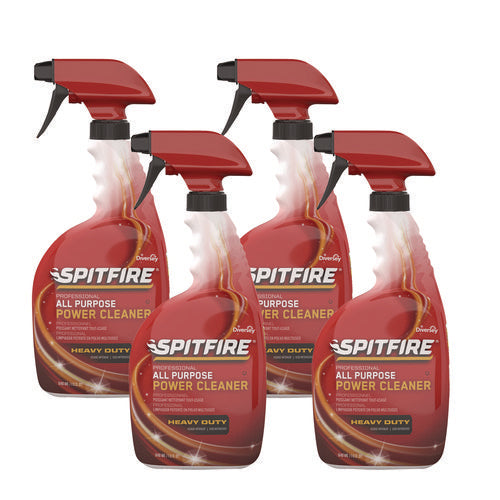 Image of Diversey Spitfire All Purpose Power Cleaner, Liquid, 32 Oz Spray Bottle, 4/carton