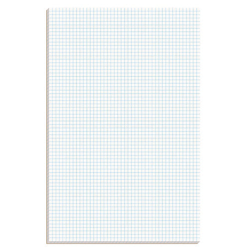 Image of Ampad® Quadrille Pads, Quadrille Rule (4 sq/in), 50 White (Standard 15 lb Bond) 11 x 17 Sheets