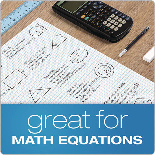 Image of Ampad® Quadrille Pads, Quadrille Rule (4 sq/in), 50 White (Standard 15 lb Bond) 11 x 17 Sheets