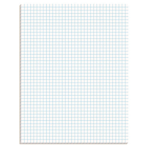 Image of Ampad® Quadrille Pads, Quadrille Rule (4 sq/in), 50 White (Heavyweight 20 lb Bond) 8.5 x 11 Sheets