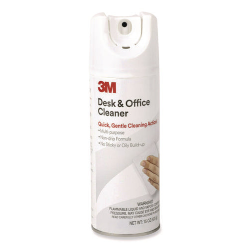 Image of 3M Desk And Office Spray Cleaner, 15 Oz Aerosol Spray, 12/carton