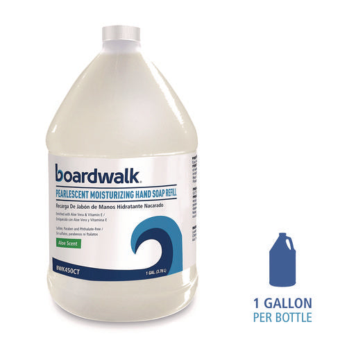 Image of Boardwalk® Pearlescent Moisturizing Liquid Hand Soap Refill, Aloe Scent, 1 gal Bottle