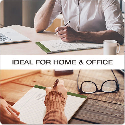 Image of Ampad® Earthwise By Ampad Recycled Writing Pad, Wide/legal Rule, Politex Sand Headband, 40 White 8.5 X 11.75 Sheets, 4/pack