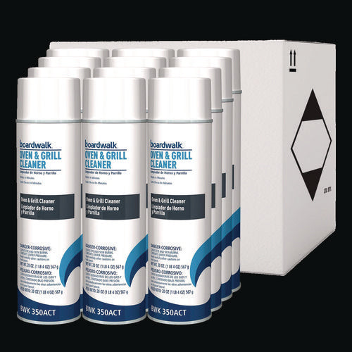 Image of Boardwalk® Oven and Grill Cleaner, 20 oz Aerosol Spray, 12/Carton