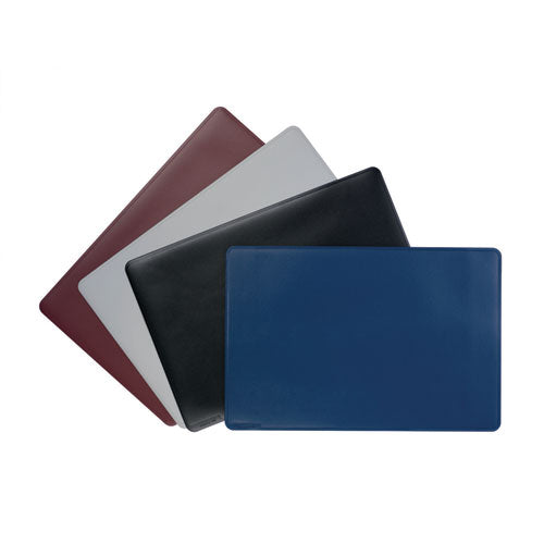 Image of Durable® Anti-Slip Contoured Edge PVC Desk Pad, 20.5 x 25.5, Black