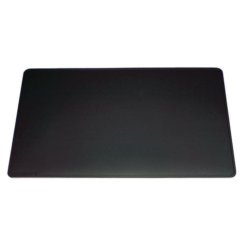 Image of Durable® Anti-Slip Contoured Edge PVC Desk Pad, 20.5 x 25.5, Black