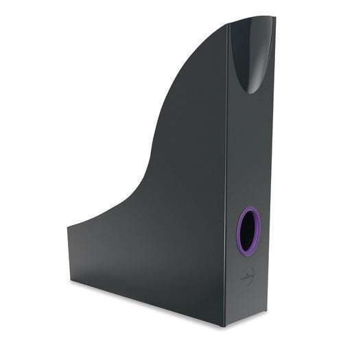 Image of Durable® VARICOLOR Plastic Magazine Racks, 2.88w x 9.5d x 12h, Gray/Multicolor, 5/Pack