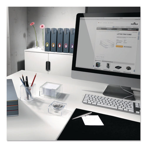 Image of Durable® VARICOLOR Plastic Magazine Racks, 2.88w x 9.5d x 12h, Gray/Multicolor, 5/Pack