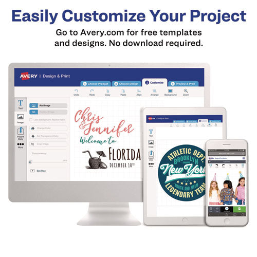 Image of Avery® Printable Magnet Sheets, 8.5 X 11, White, 5/pack