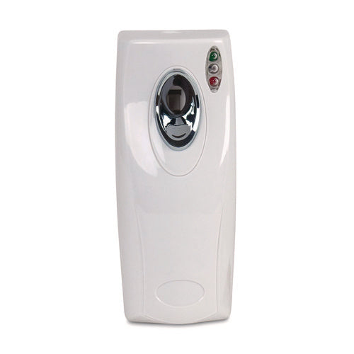 Image of Boardwalk® Metered Air Freshener Dispenser, 9.5" x 3.5" x 3.75", White, 12/Carton