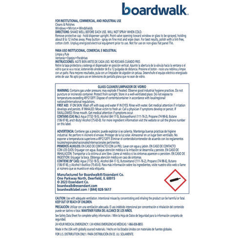 Image of Boardwalk® Heavy-Duty Glass Cleaner, Sweet Scent, 19 oz, Aerosol Spray