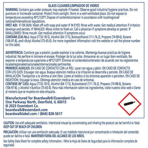 Image of Boardwalk® Heavy-Duty Glass Cleaner, Sweet Scent, 19 oz, Aerosol Spray