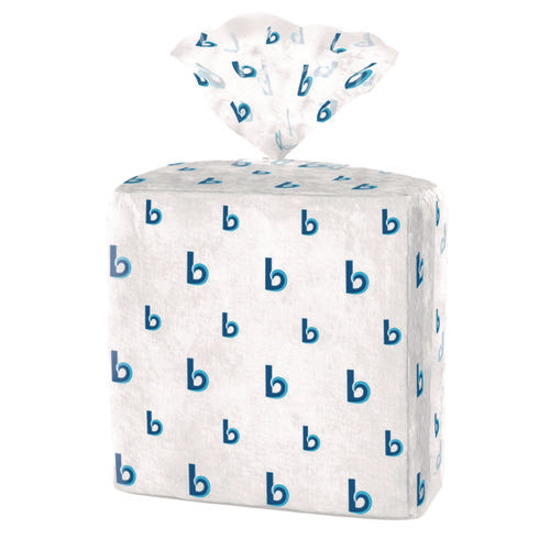 Image of Boardwalk® Hydrospun Wipers, 1-Ply, 12 x 13, White, 50/Bag, 18 Bags/Carton