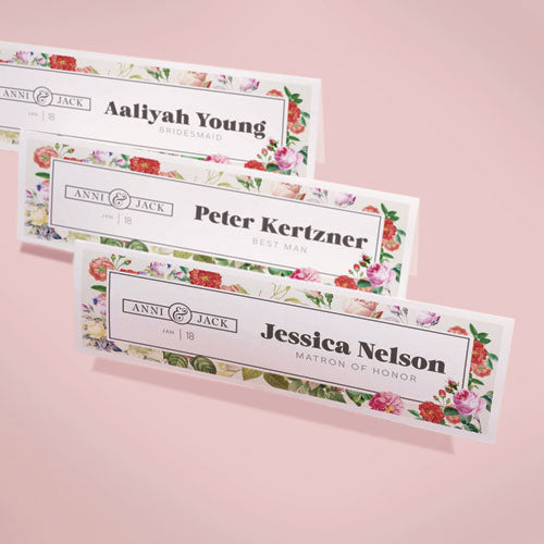 Image of Avery® Medium Embossed Tent Cards, White, 8.5 x 2.5, 2 Cards/Sheet, 50 Sheets/Box