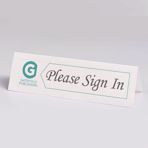 Image of Avery® Medium Embossed Tent Cards, White, 8.5 x 2.5, 2 Cards/Sheet, 50 Sheets/Box