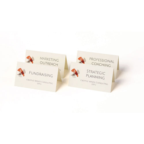 Image of Avery® Small Tent Card, Ivory, 3.5 x 2, 4 Cards/Sheet, 40 Sheets/Pack