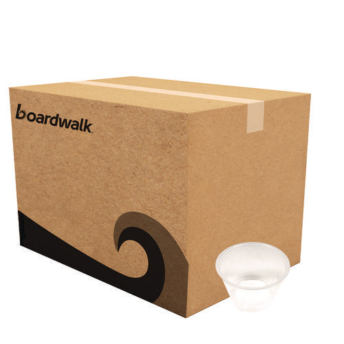 Image of Boardwalk® Souffle/Portion Cups, 4 oz, Plastic, Translucent, 2,500/Carton