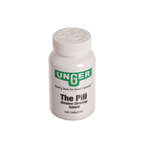 Image of Unger® Pill Window Cleaning Tablets, 100 Tablets/Bottle